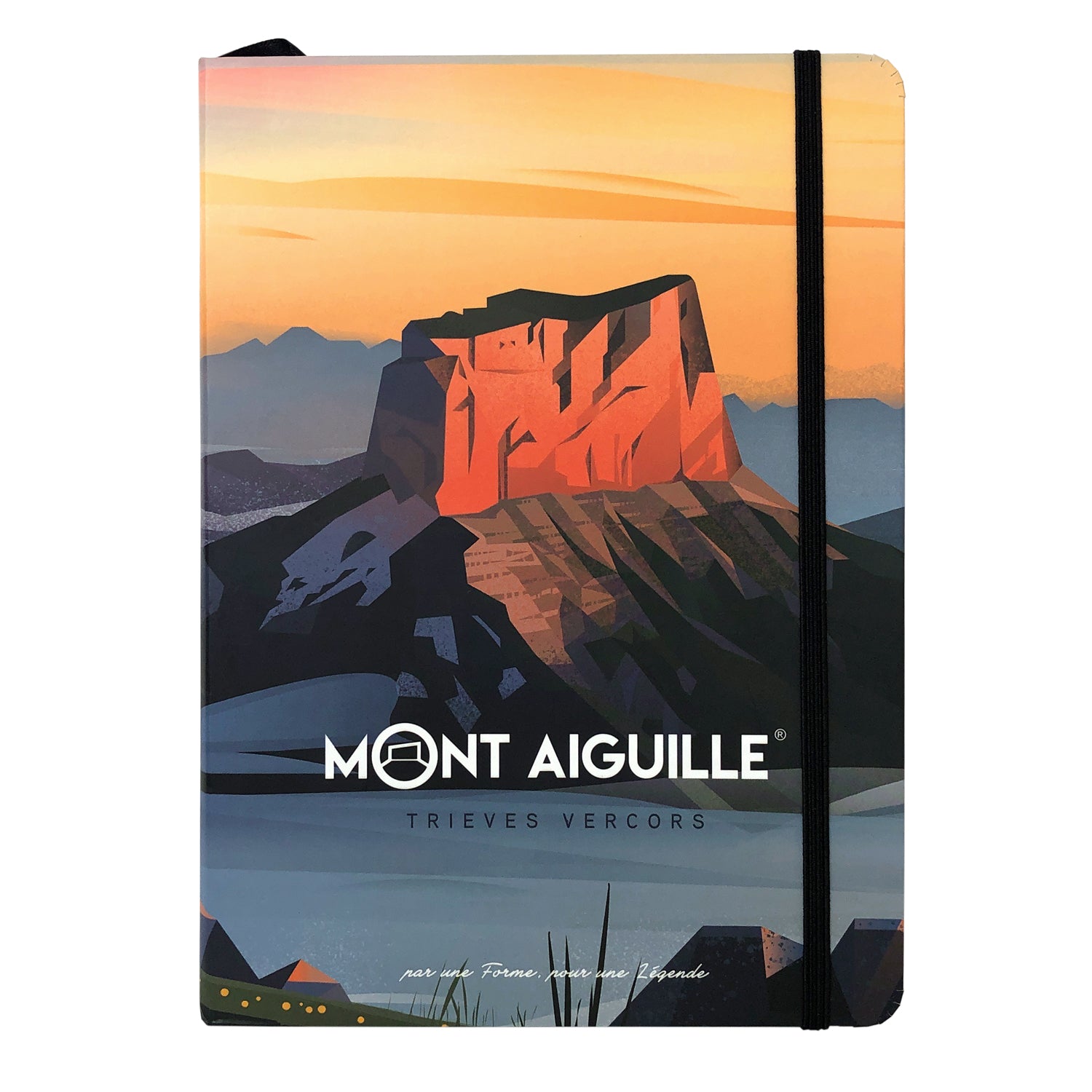 MARQUE MONT AIGUILLE® - Couverture du Carnet d'Inspiration Mont Aiguille, Cadeau Souvenir du Trièves Vercors