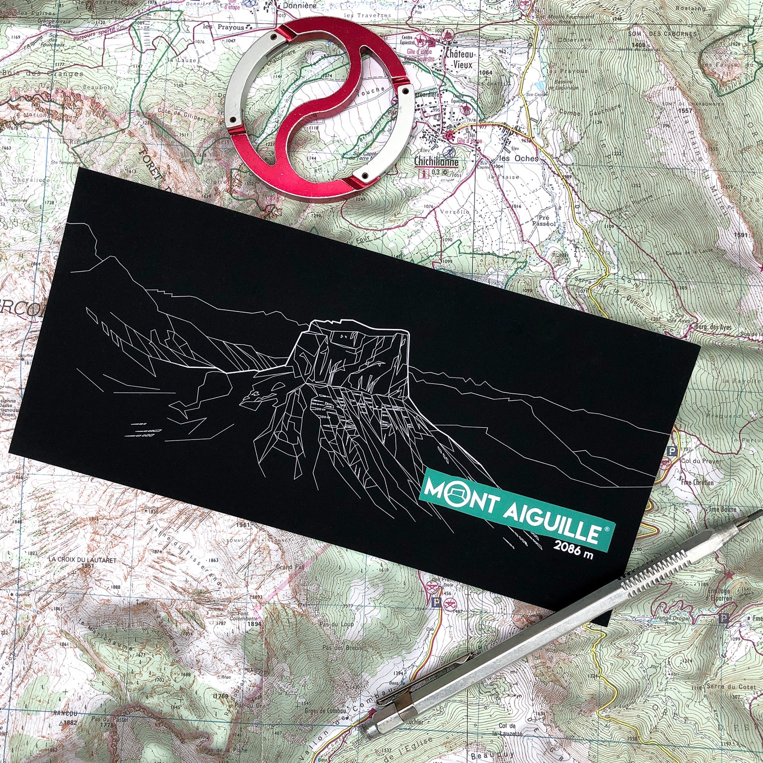 MARQUE MONT AIGUILLE® - Carte Postale Originale du Mont Aiguille, Souvenir du Trièves Vercors